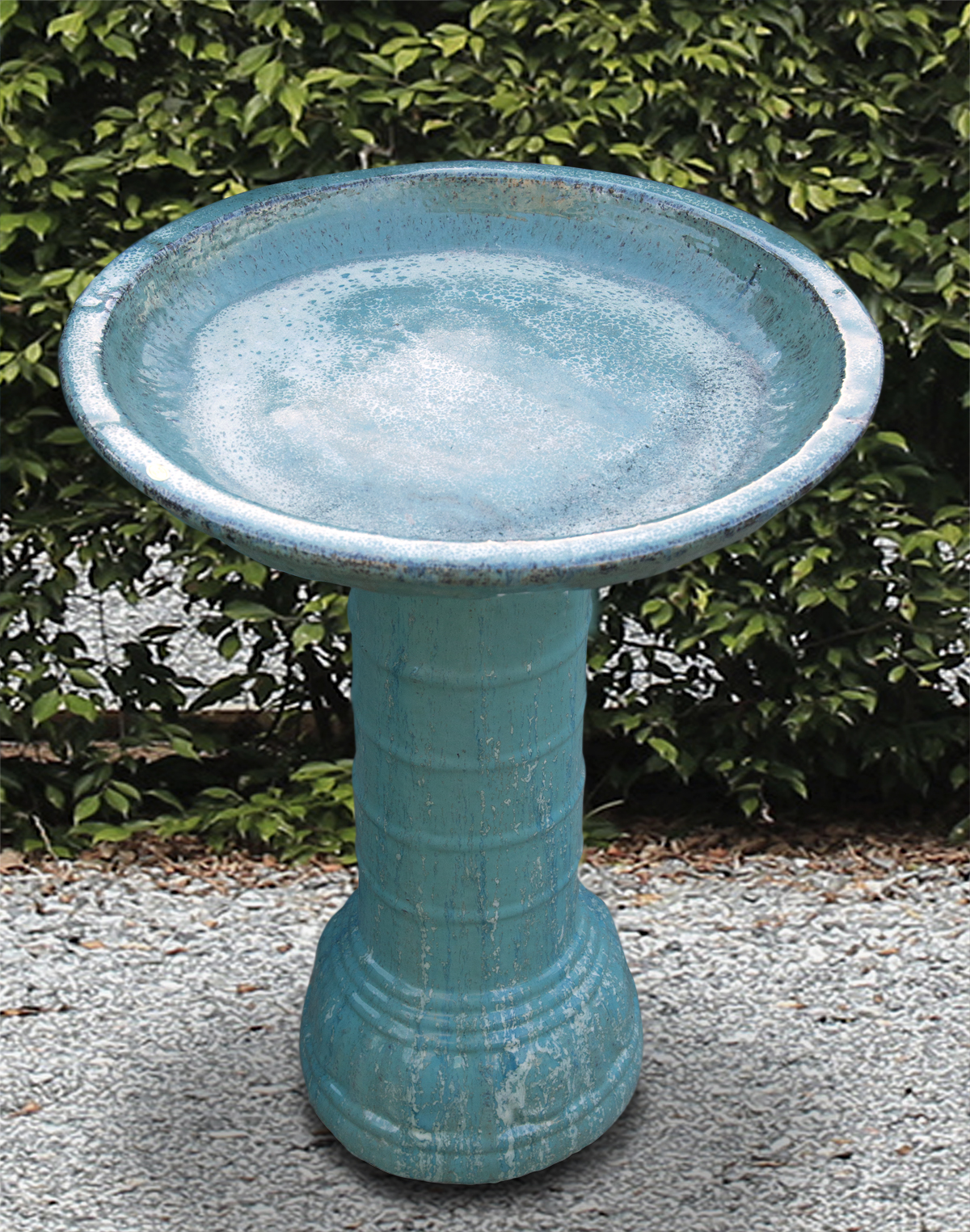 Glazed Birdbath Pottery World