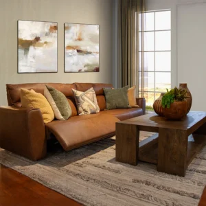 Top Grain Leather Recliner Sofa