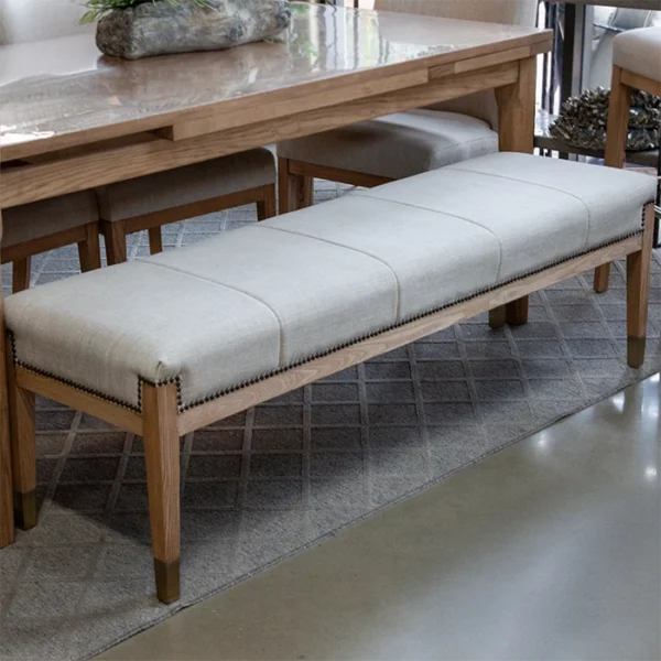 White Cloth Bench – Pottery World