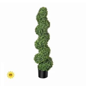 UV American Boxwood Spiral Topiary 47"