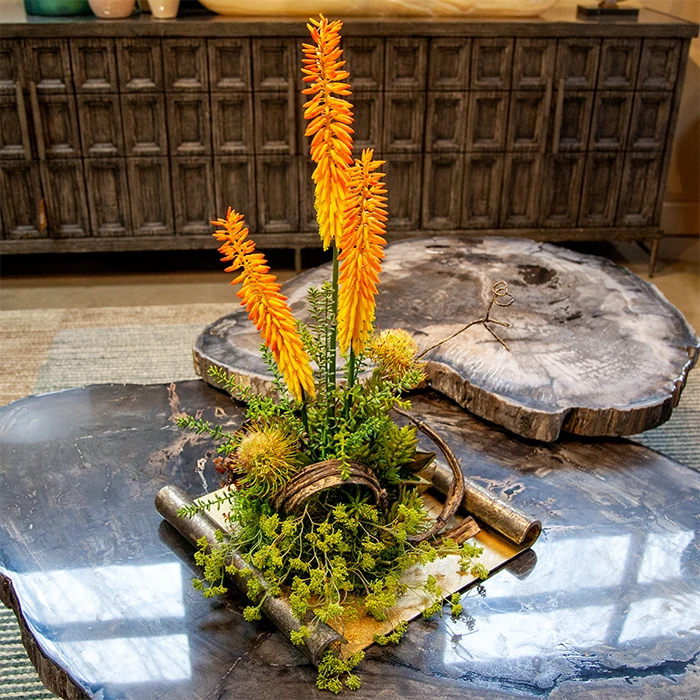 Orange Tall Floral Arrangement