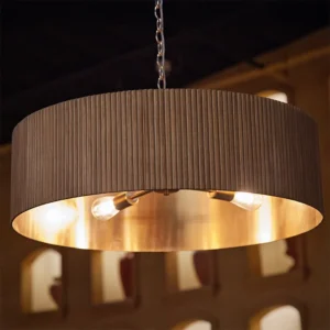 Wood Chandelier (Brown)
