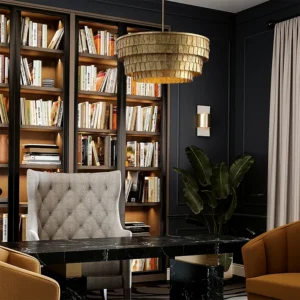 Cascading Drum Chandelier