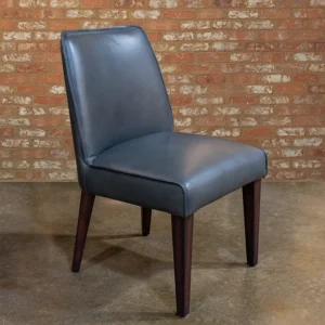Grey Leather Dining Chair