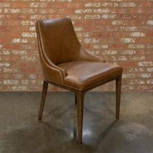 Curved Leather Chair